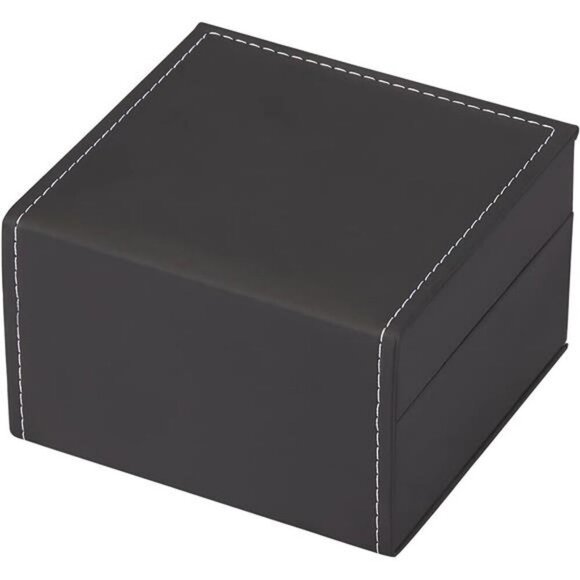 Luxury Black Watch Gift Box PU Leather Jewelry Display Case for Men - Picture 2 of 8